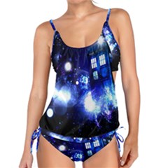 Tardis Background Space Tankini Set by Sudhe