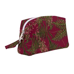 Fern Red Wristlet Pouch Bag (medium) by snowwhitegirl