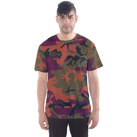 Camouflage Orange Men s Sports Mesh Tee by snowwhitegirl