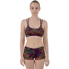 Camouflage Orange Perfect Fit Gym Set by snowwhitegirl