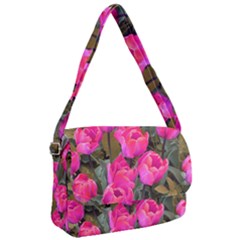 Pink Tulips Courier Bag by snowwhitegirl