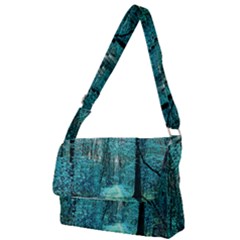 Blue Forest Full Print Messenger Bag by snowwhitegirl