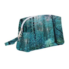 Blue Forest Wristlet Pouch Bag (medium) by snowwhitegirl