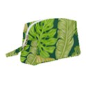 Tropical Green Leaves Wristlet Pouch Bag (Medium) View1