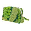 Tropical Green Leaves Wristlet Pouch Bag (Medium) View2