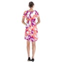 Flamingos Short Sleeve V-neck Flare Dress View2