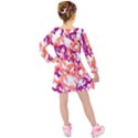 Flamingos Kids  Long Sleeve Velvet Dress View2