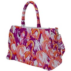 Flamingos Duffel Travel Bag by StarvingArtisan