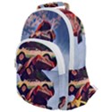 Pretty Colors Cars Rounded Multi Pocket Backpack View1