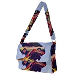 Pretty Colors Cars Full Print Messenger Bag by StarvingArtisan