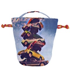 Pretty Colors Cars Drawstring Bucket Bag by StarvingArtisan