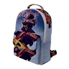 Pretty Colors Cars Flap Pocket Backpack (large) by StarvingArtisan