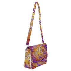 Electric Field Art Lii Shoulder Bag With Back Zipper by okhismakingart