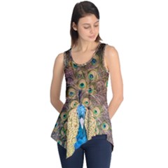 Peacock Feather Peacock Feather Sleeveless Tunic by Pakrebo