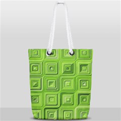 Electric Field Art Xvii Full Print Rope Handle Tote (small) by okhismakingart