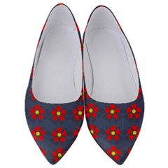 Red Begonias Women s Low Heels by WensdaiAmbrose