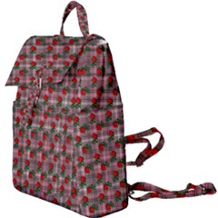 Roses Pink Plaid Buckle Everyday Backpack by snowwhitegirl