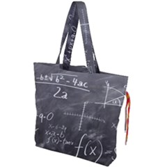 Mathematics Drawstring Tote Bag by snowwhitegirl