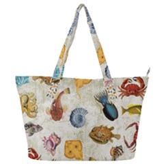 Sea World Vintage Pattern Full Print Shoulder Bag by Valentinaart