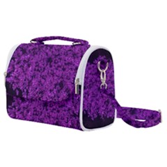 Queen Annes Lace In Purple Satchel Shoulder Bag by okhismakingart