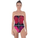 Geranium Collage Tie Back One Piece Swimsuit View1