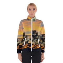 Fence Line Trees Winter Jacket by okhismakingart