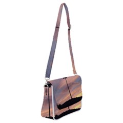 Parking Lot Sunset Shoulder Bag With Back Zipper by okhismakingart