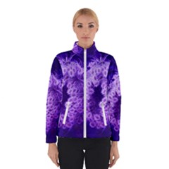 Dark Purple Closing Queen Annes Lace Winter Jacket by okhismakingart