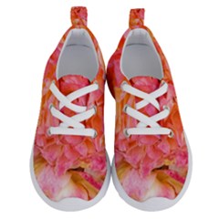 Folded Pink And Orange Rose Running Shoes by okhismakingart