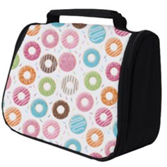 Donut Pattern With Funny Candies Full Print Travel Pouch (big) by genx