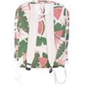 Tropical Watermelon Leaves Pink and green jungle leaves retro Hawaiian style Full Print Backpack View2