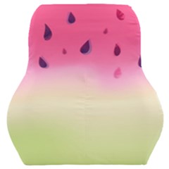 Watermelon Pastel Gradient Pink Watermelon Pastel Gradient Car Seat Back Cushion  by genx