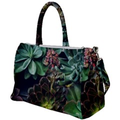 Succulents Duffel Travel Bag by okhismakingart