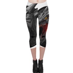 Dragon City Capri Leggings  by Sudhe