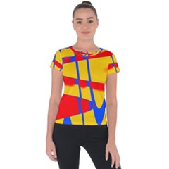 Graphic Design Graphic Design Short Sleeve Sports Top  by Pakrebo