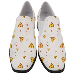 Pizza Pattern Pepperoni Cheese Funny Slices Slip On Heel Loafers by genx