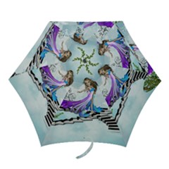 Cute Fairy Dancing On A Piano Mini Folding Umbrellas by FantasyWorld7