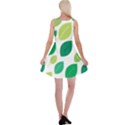 Leaves Green Modern Pattern Naive retro leaf organic Reversible Velvet Sleeveless Dress View2