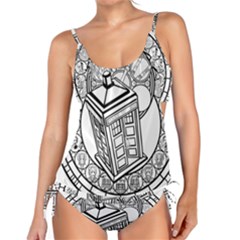 Bad Wolf Tardis Art Drawing Doctor Who Tankini Set by Sudhe