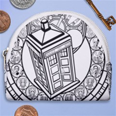 Bad Wolf Tardis Art Drawing Doctor Who Horseshoe Style Canvas Pouch by Sudhe