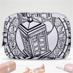 Bad Wolf Tardis Art Drawing Doctor Who Make Up Pouch (small) by Sudhe