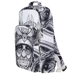 Drawing Samurai Tattoo Sketch Japanese Samurai Double Compartment Backpack by Sudhe