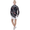 Sleeve Tattoo  Samurai Women s Hoodie Dress View2