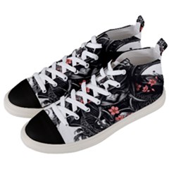 Sleeve Tattoo  Samurai Men s Mid-top Canvas Sneakers by Sudhe