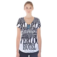 The Overlook Hotel Merch Short Sleeve Front Detail Top by milliahood