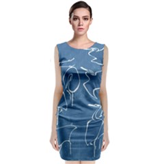 Katsushika Hokusai, Egrets From Quick Lessons In Simplified Drawing Classic Sleeveless Midi Dress by Valentinaart