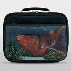 Awesome Mechanical Whale In The Deep Ocean Lunch Bag by FantasyWorld7