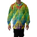 Background Colorful Geometric Triangle Kids  Hooded Windbreaker View1