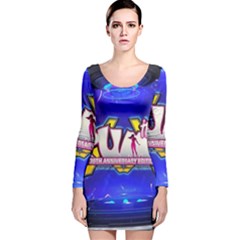 Pump Long Sleeve Velvet Bodycon Dress by pumpndance