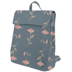 Florets Rose Flower Flap Top Backpack by HermanTelo